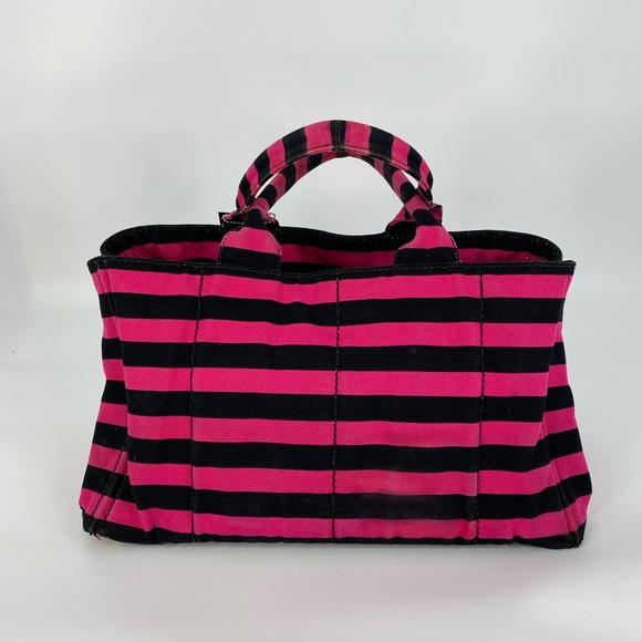Prada Canapa Righe Stripped tote - Picture 2 of 13